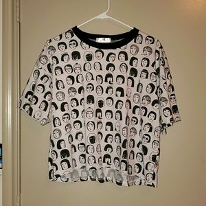 Semi-cropped T-shirt